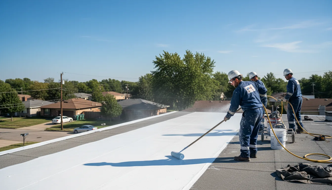 Commercial roof coating in Stone Lake, WI near me